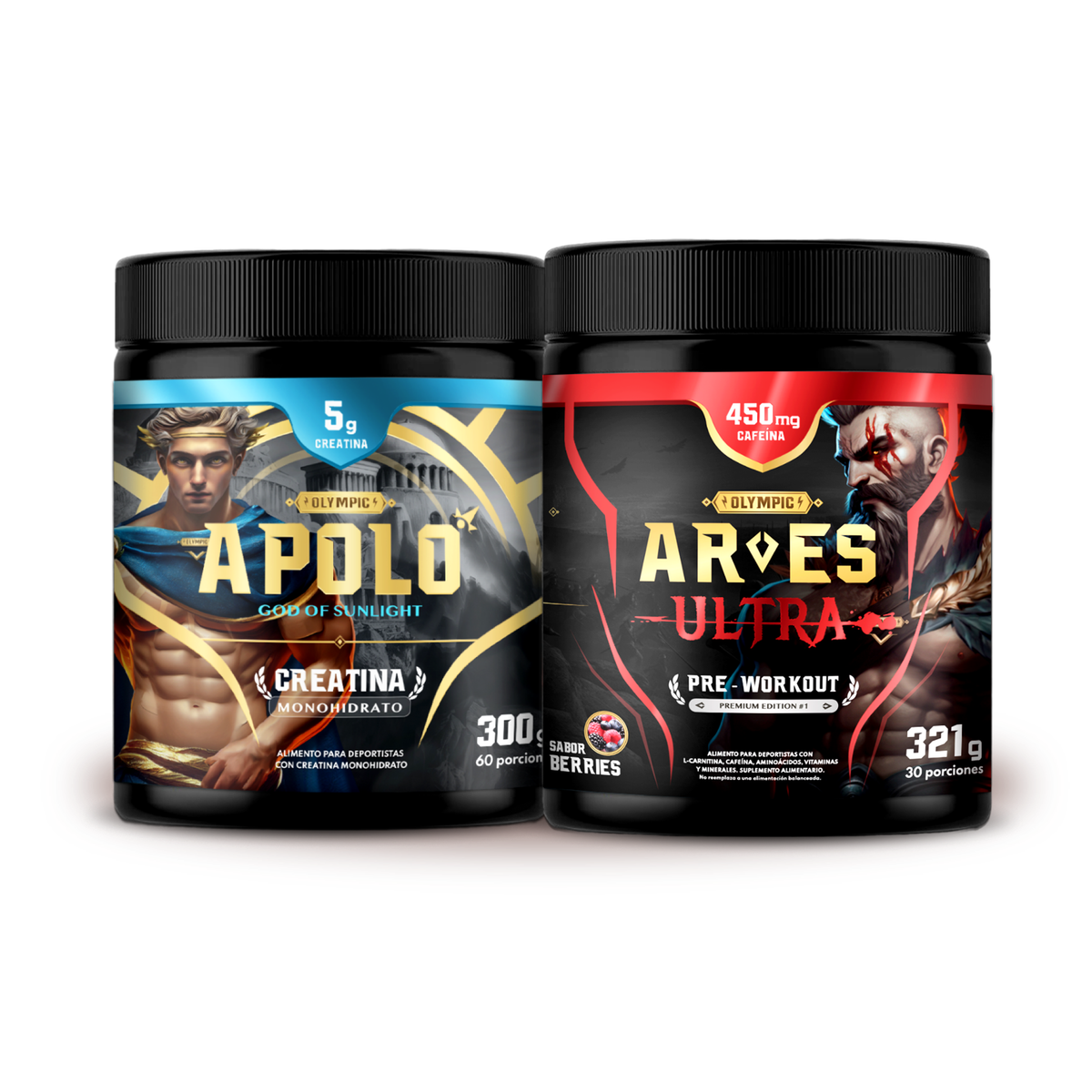 combo creatina y pre entreno