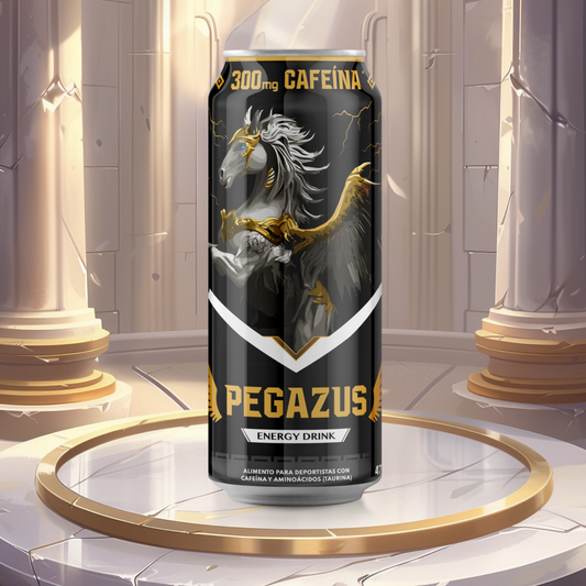 Lata de Pegazus, energética divina para máxima energía y enfoque