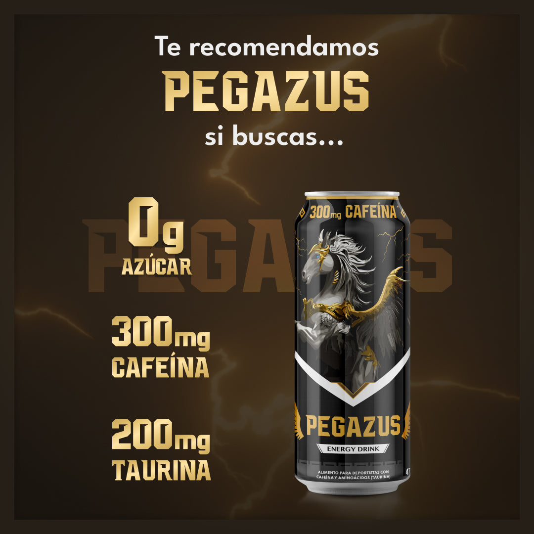 Bebida Energética Pegazus: Potencia Tu Entrenamiento con 300 mg de Cafeína | Pálikos Fitness