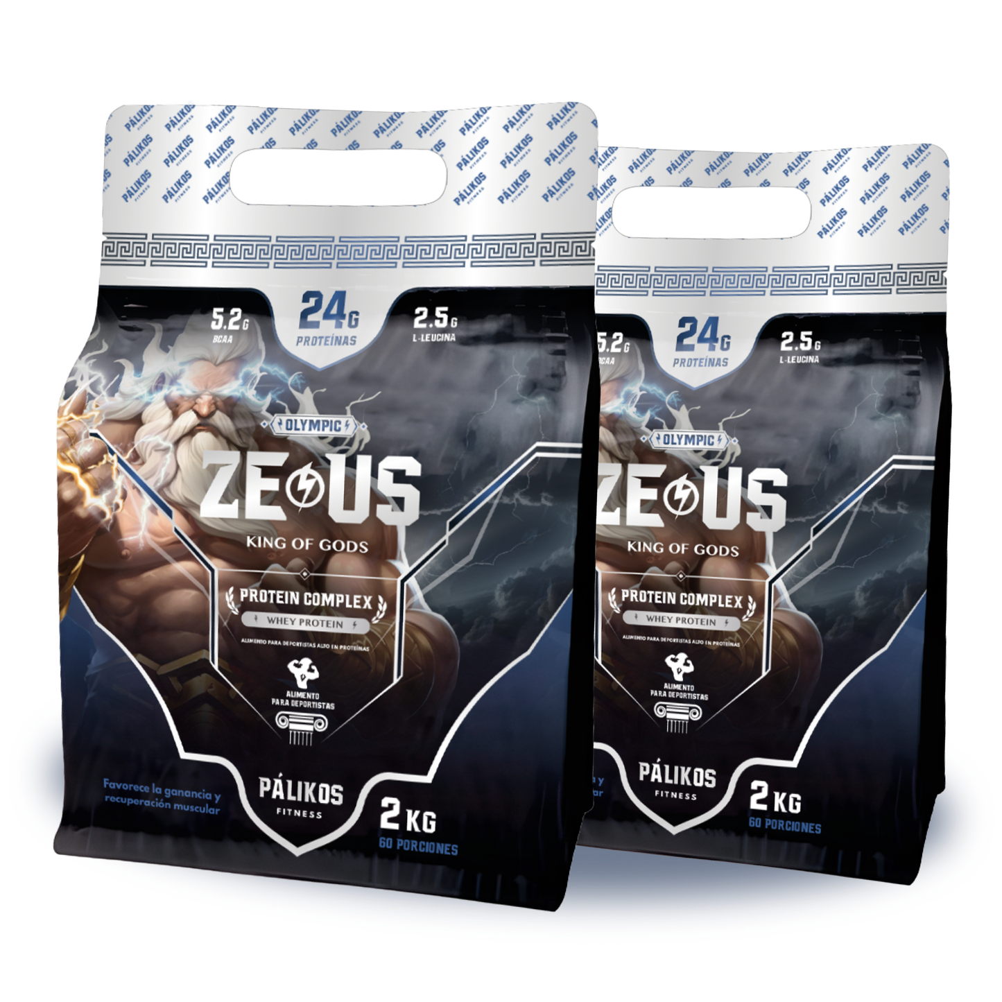 PROMO x2 | ZEUS COMPLEX [DoyPack] ⚡️ 2 KG | Proteína Whey [120 serv]