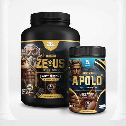 Proteina Zeus + Creatina Apolo |⚡ PACK GUERRERO ⚔️