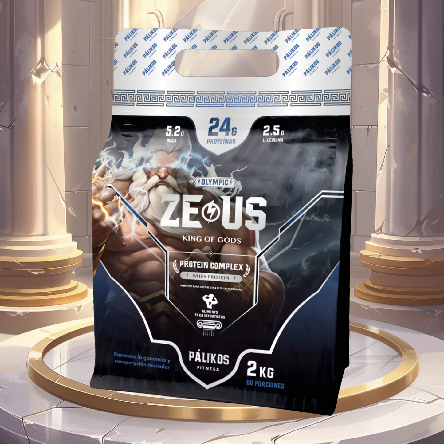 PACK GUARDIÁN 💠⚡ | PROTEÍNA ZEUS COMPLEX 2KG ⚡ [60 serv] Doypack + CREATINA APOLO  [60 serv]