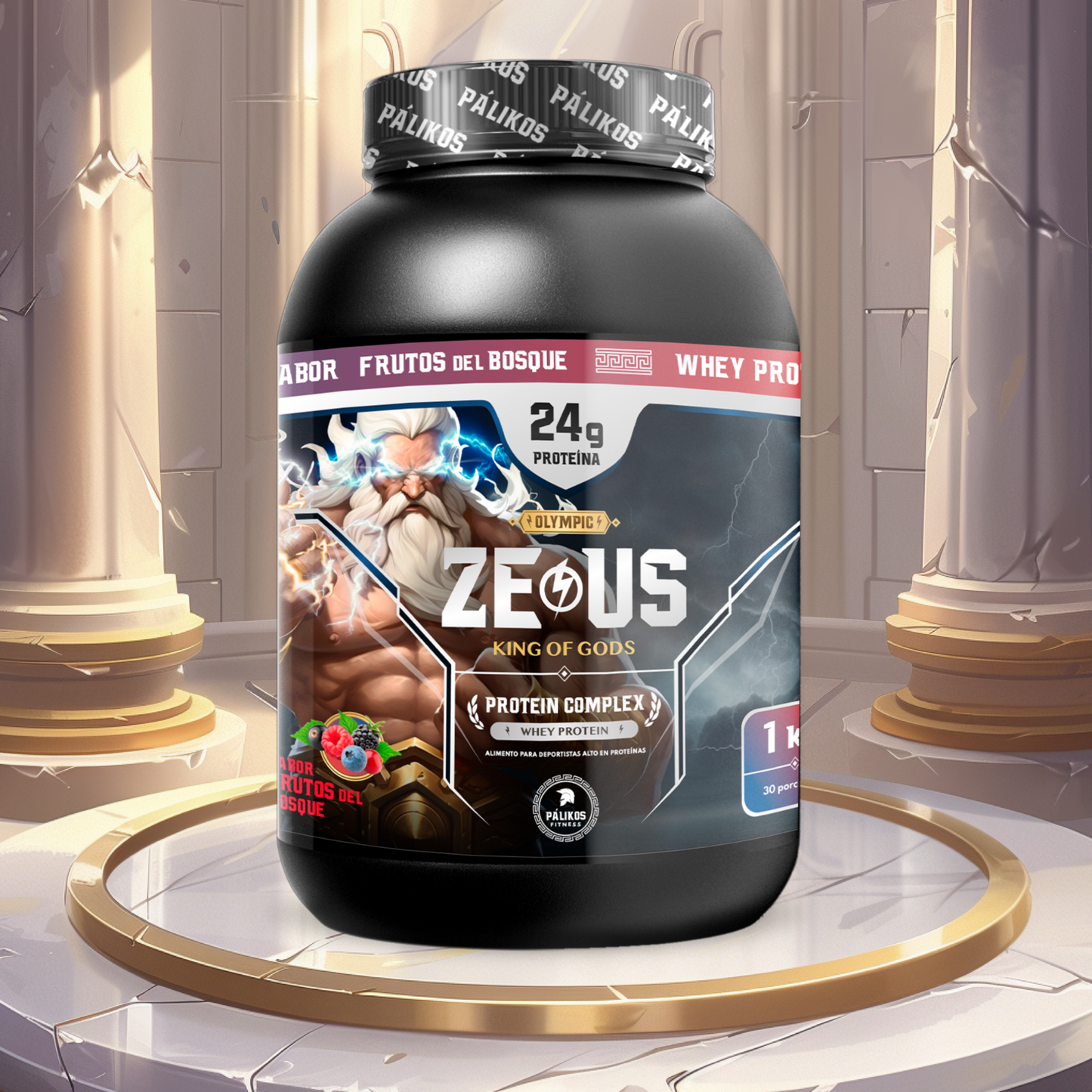 proteina 30 servicios excelente calidad palikos zeus fitness