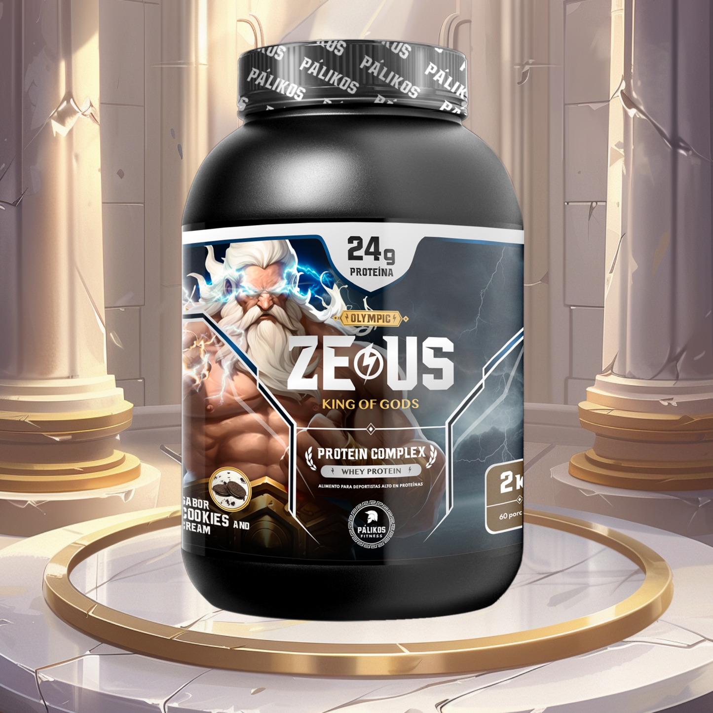 ZEUS COMPLEX [Tarro] ⚡ 2 KG | Proteína Whey [60 serv]