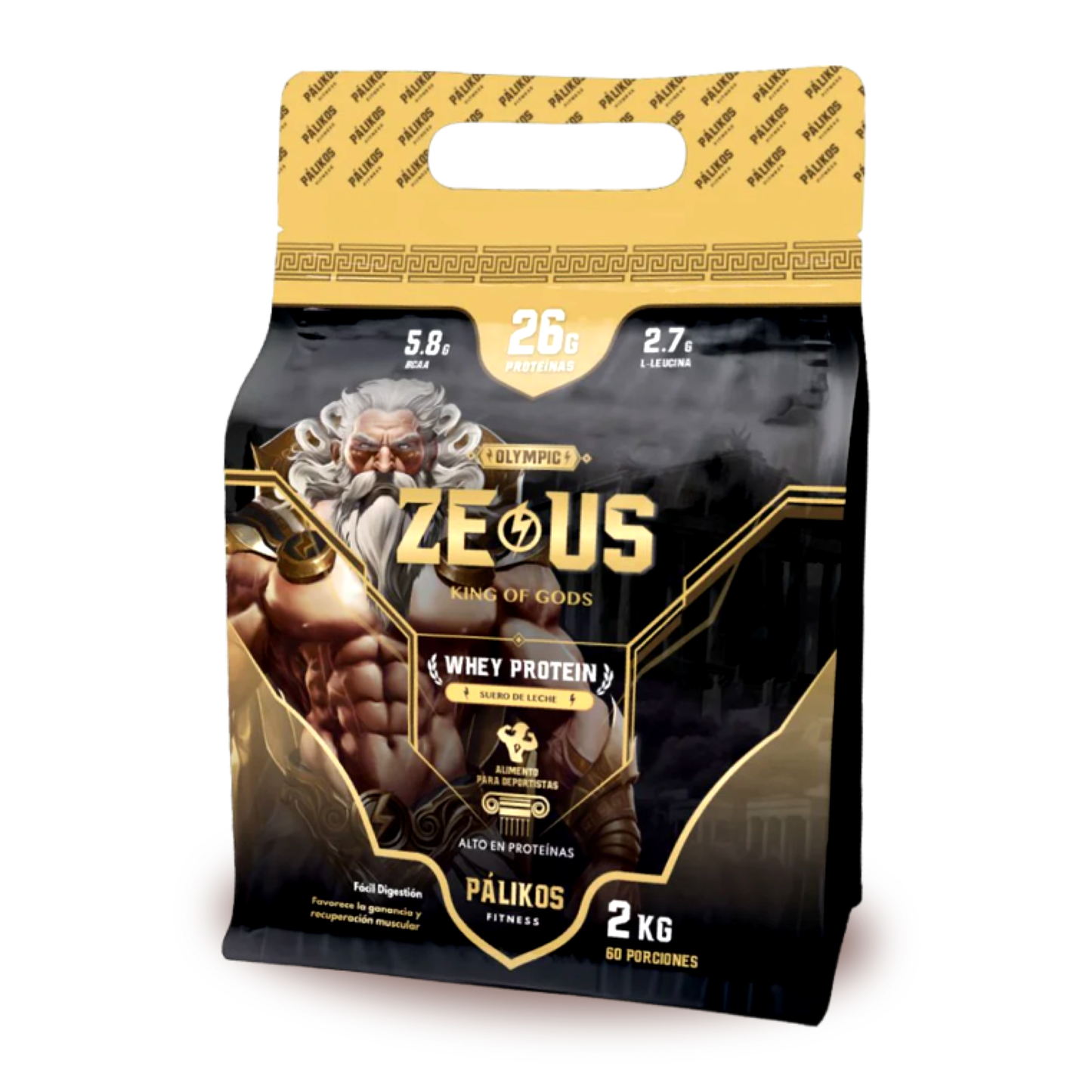 ZEUS [DoyPack] ⚡ 2 KG | Proteína Whey [60 serv]