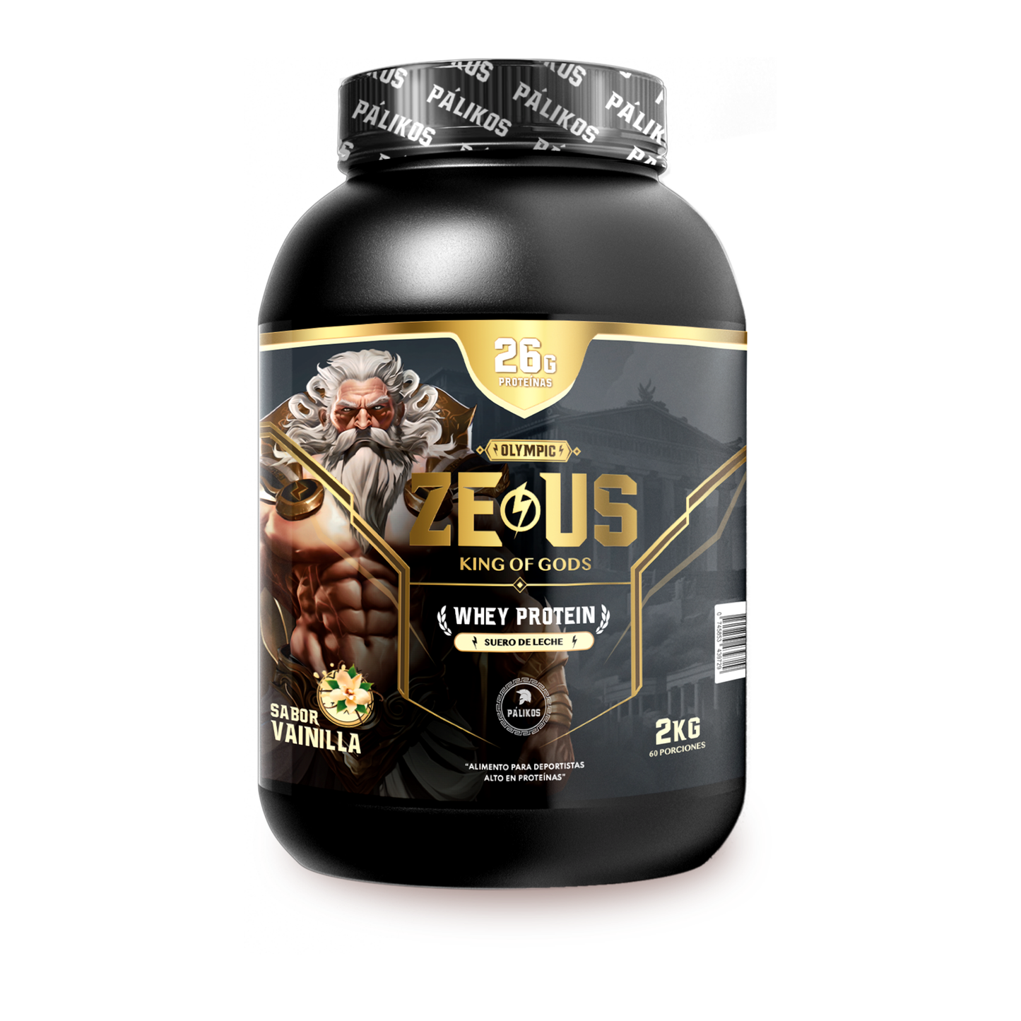 ZEUS [Tarro] ⚡️ 2 KG | Proteína Whey [60 serv]